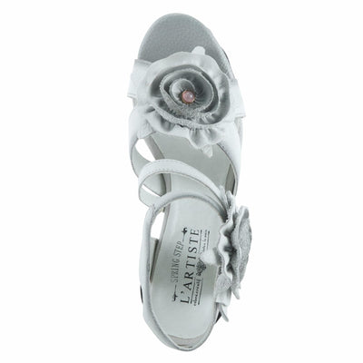 L'Artiste by Spring Step Women's Shelly Sandal, Light Grey, 5