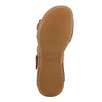 L'Artiste by Spring Step Women's Astra Sandal, Orange Multi, 5.5-6