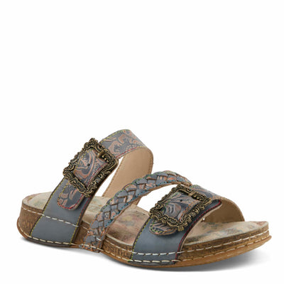 L'Artiste by Spring Step Women's Astra Sandal, Grey Multi, 6.5-7