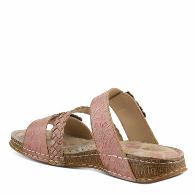 L'Artiste by Spring Step Women's Astra Sandal, Pink Multi, 6.5-7