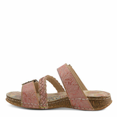 L'Artiste by Spring Step Women's Astra Sandal, Pink Multi, 6.5-7