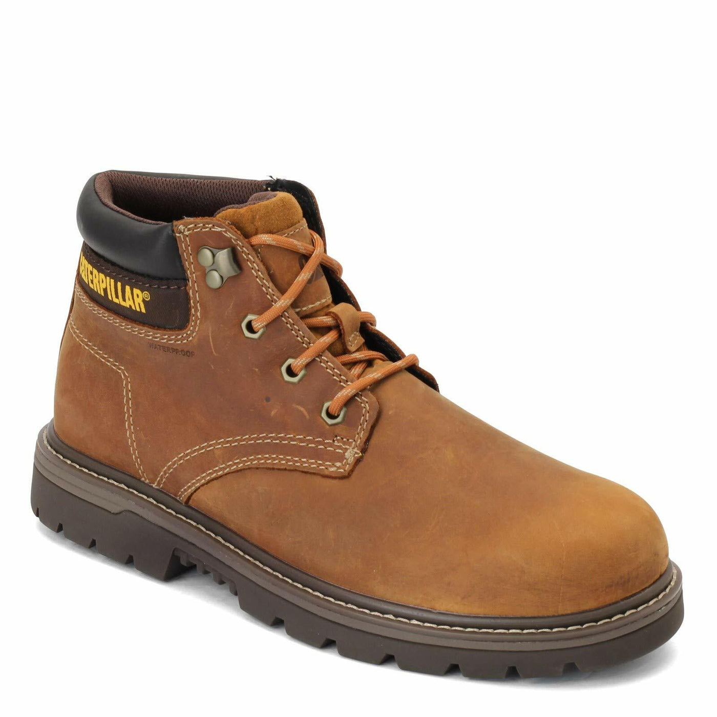 Cat Footwear Men's Outbase WP Construction Boot, Leather Brown, 11