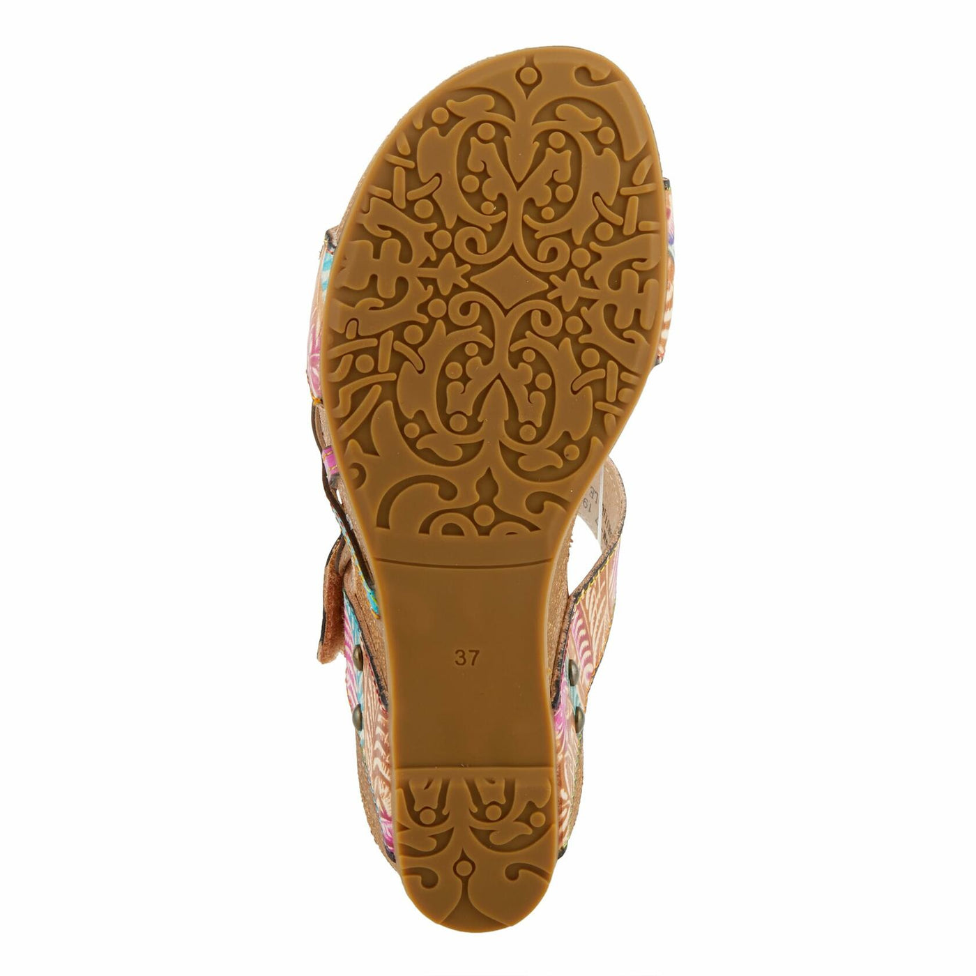 L'Artiste by Spring Step Women's Moai Sandal, Tan Multi, 8.5