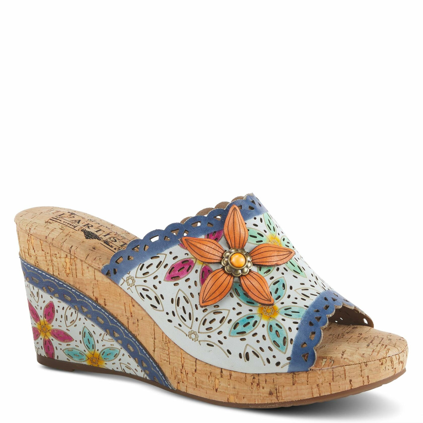 Spring Step L'Artiste Women's Annamaria Sandals White Multi EU 36 / US 5.5-6