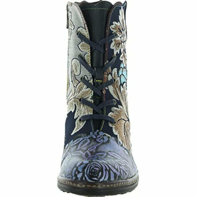 Spring Step L'Artiste Women's Siren Bootie Navy Multi EU 35 / US 5