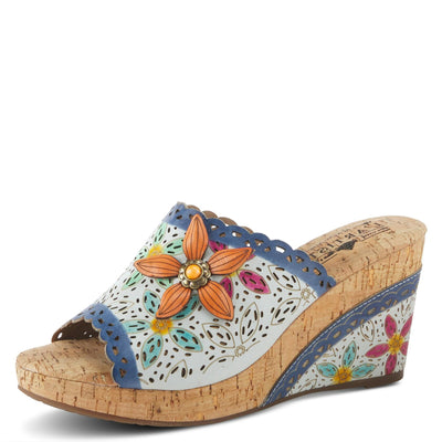 Spring Step L'Artiste Women's Annamaria Sandals White Multi EU 36 / US 5.5-6