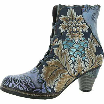 Spring Step L'Artiste Women's Siren Bootie Navy Multi EU 35 / US 5