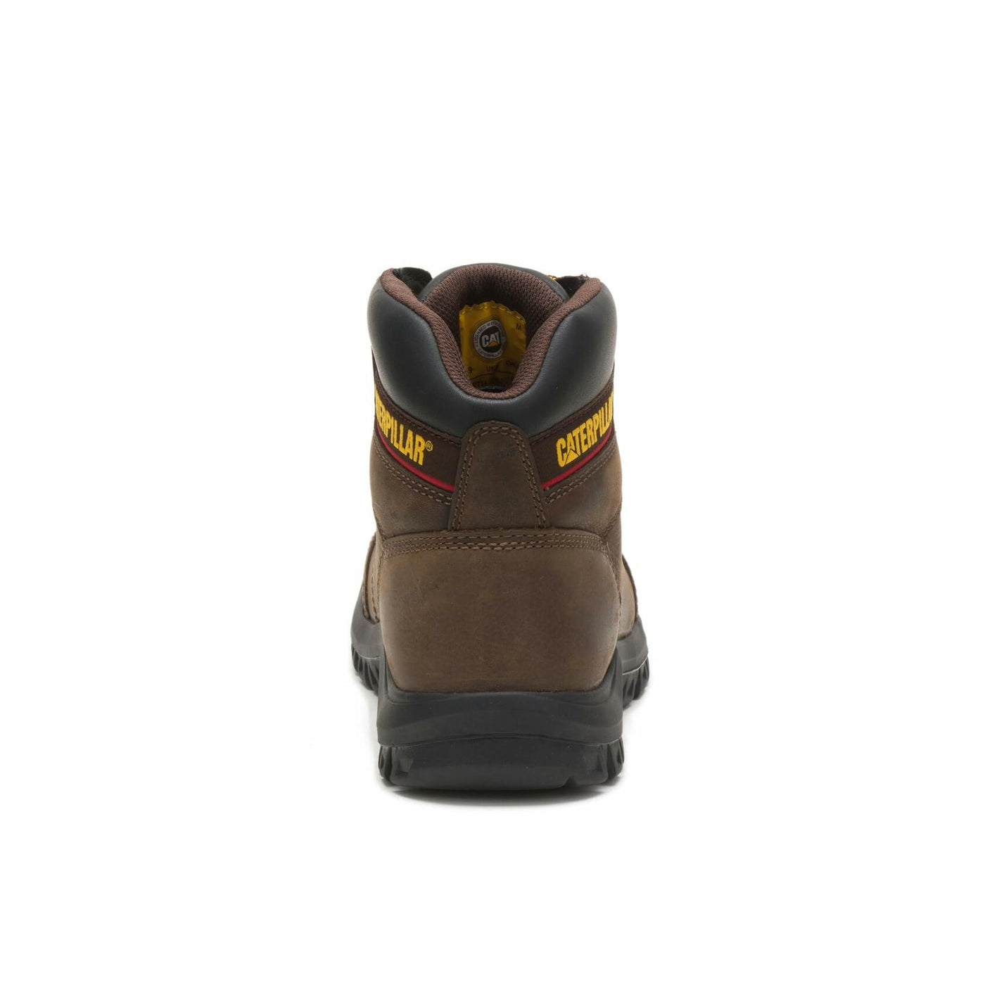 Cat Footwear Men's Outline Soft Toe Work Boot, Seal Brown, 7