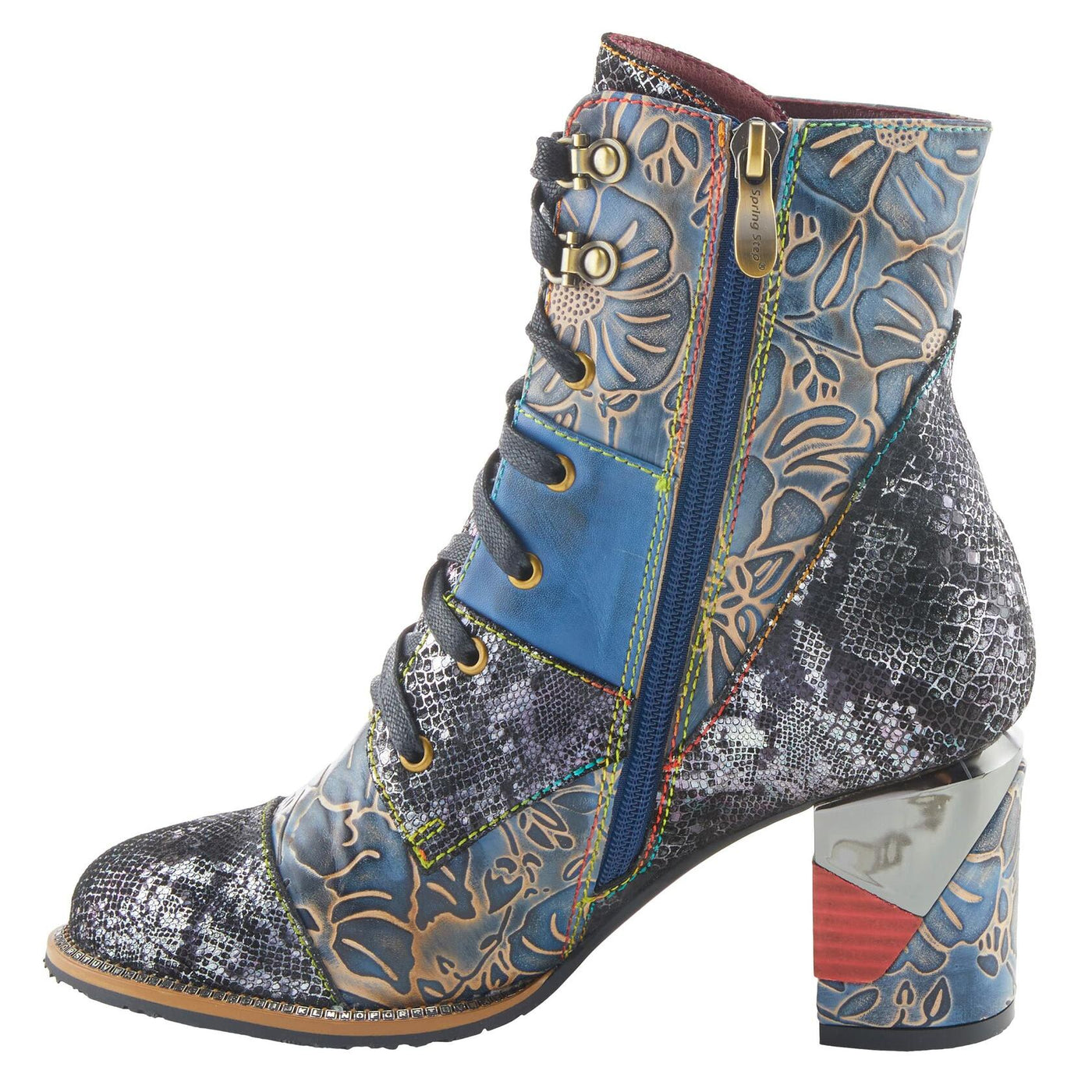 L'Artiste by Spring Step Aboot Blue Multi EU 42 (US Women's 10.5-11) M