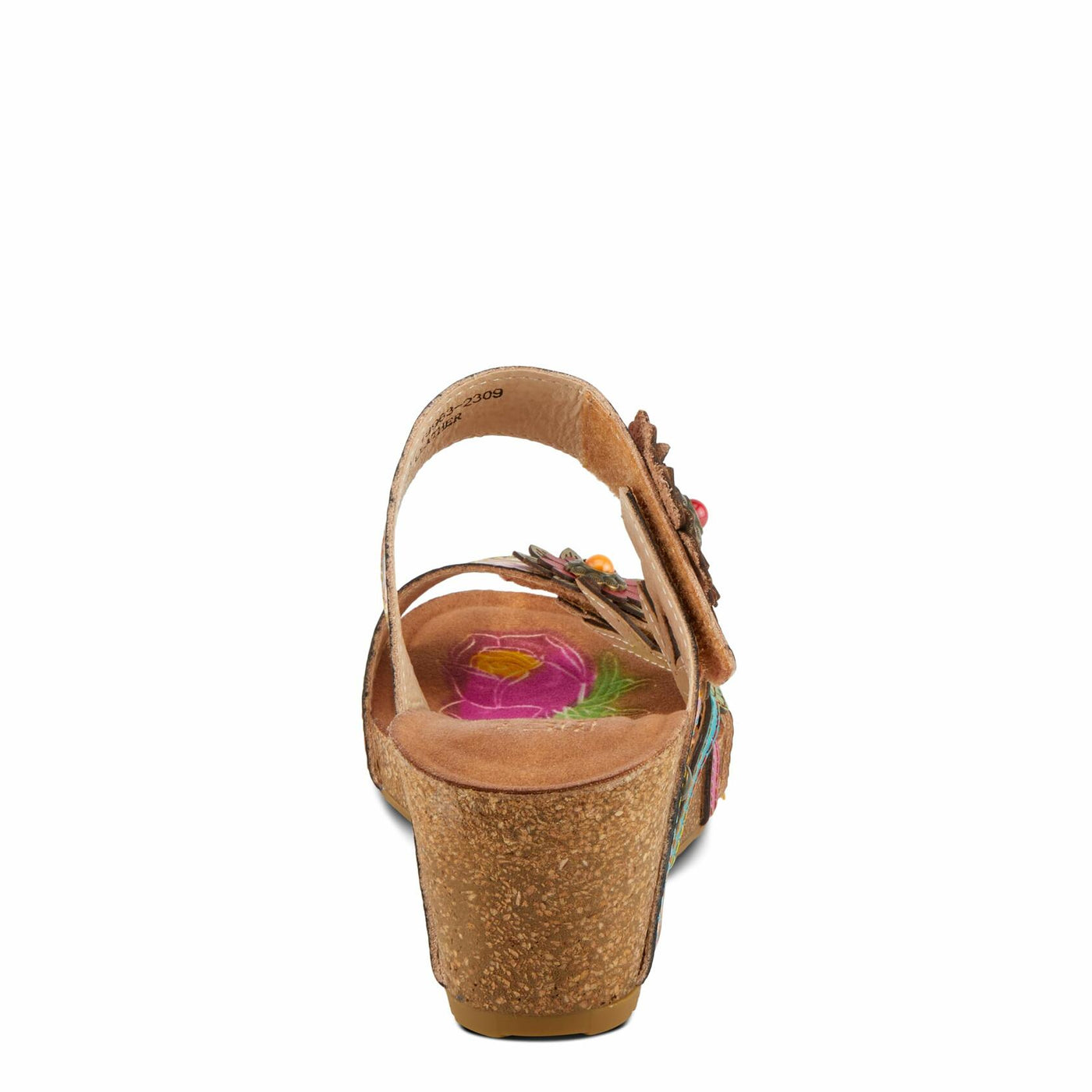 L'Artiste by Spring Step Women's Moai Sandal, Tan Multi, 9.5-10