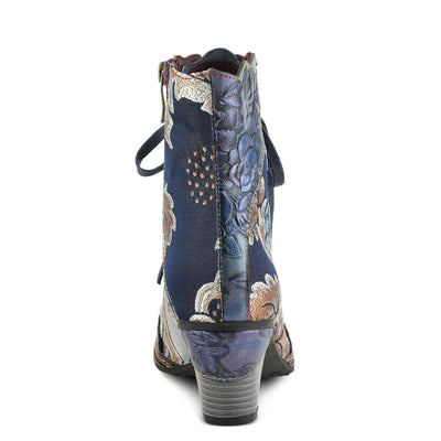 Spring Step L'Artiste Women's Siren Bootie Navy Multi EU 37 / US 6.5-7