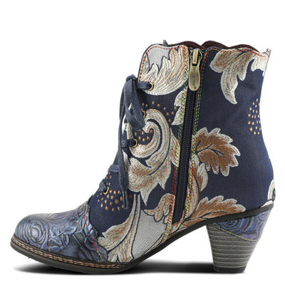 Spring Step L'Artiste Women's Siren Bootie Navy Multi EU 37 / US 6.5-7