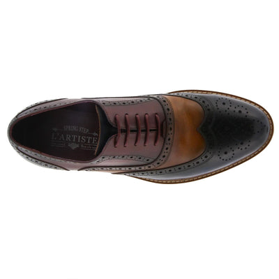 Spring Step Men's Niko Lace-Up Shoe Brown Multi EU 41 / US 8-8.5