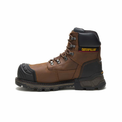 Cat Footwear Men's Excavatorxl 6" Wp Ct Construction Boot, Dark Brown, 7