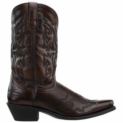 Dan Post Mens Hawk Embroidered Snip Toe Casual Boots Mid Calf - Brown - Size 9.5 D