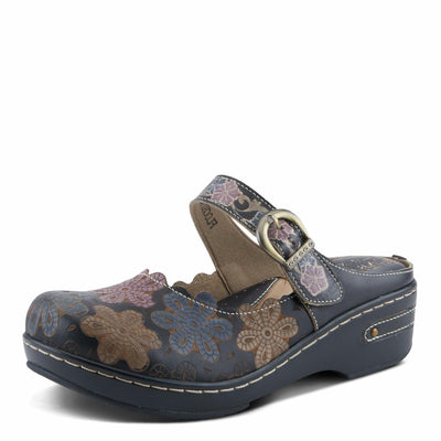 L'Artiste by Spring Step Women's Flochino Clog, Black Multi, 11