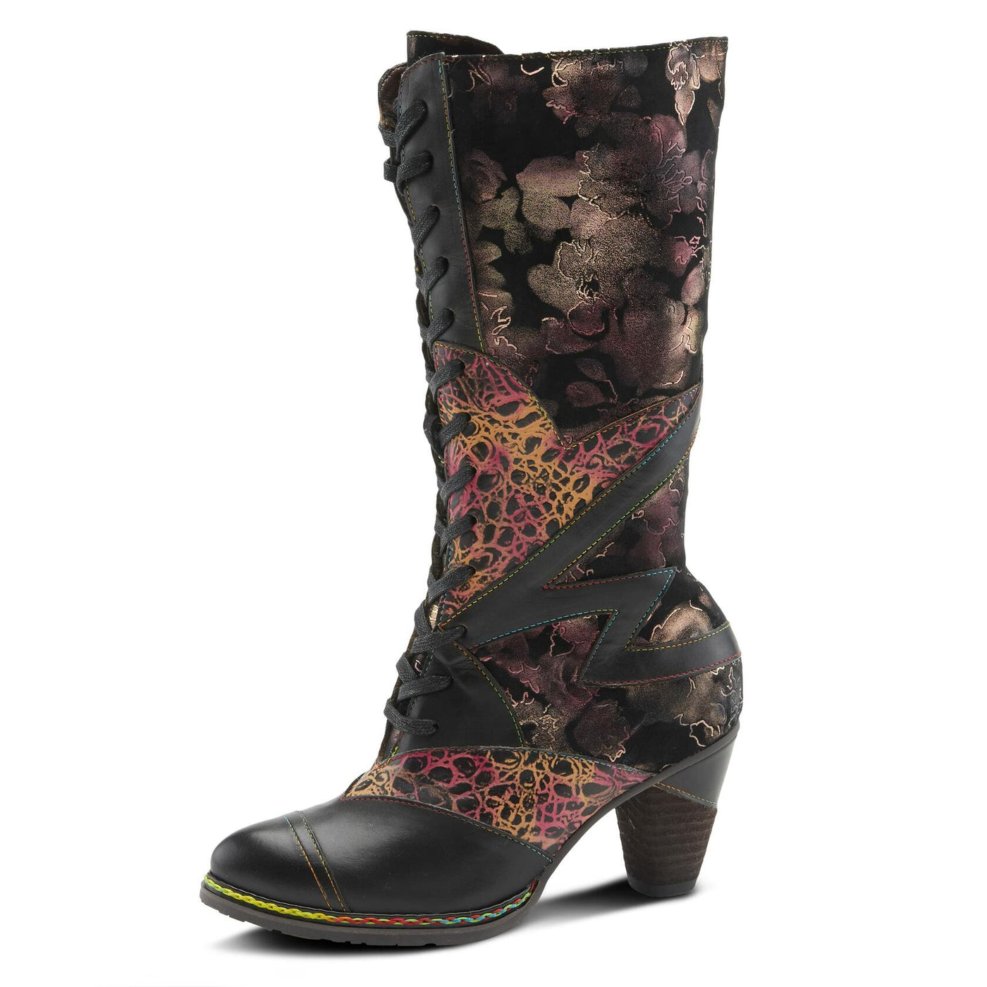 Spring Step L'Artiste Women's Malagie-Croco Boots Black Multi EU 36 / US 5.5-6