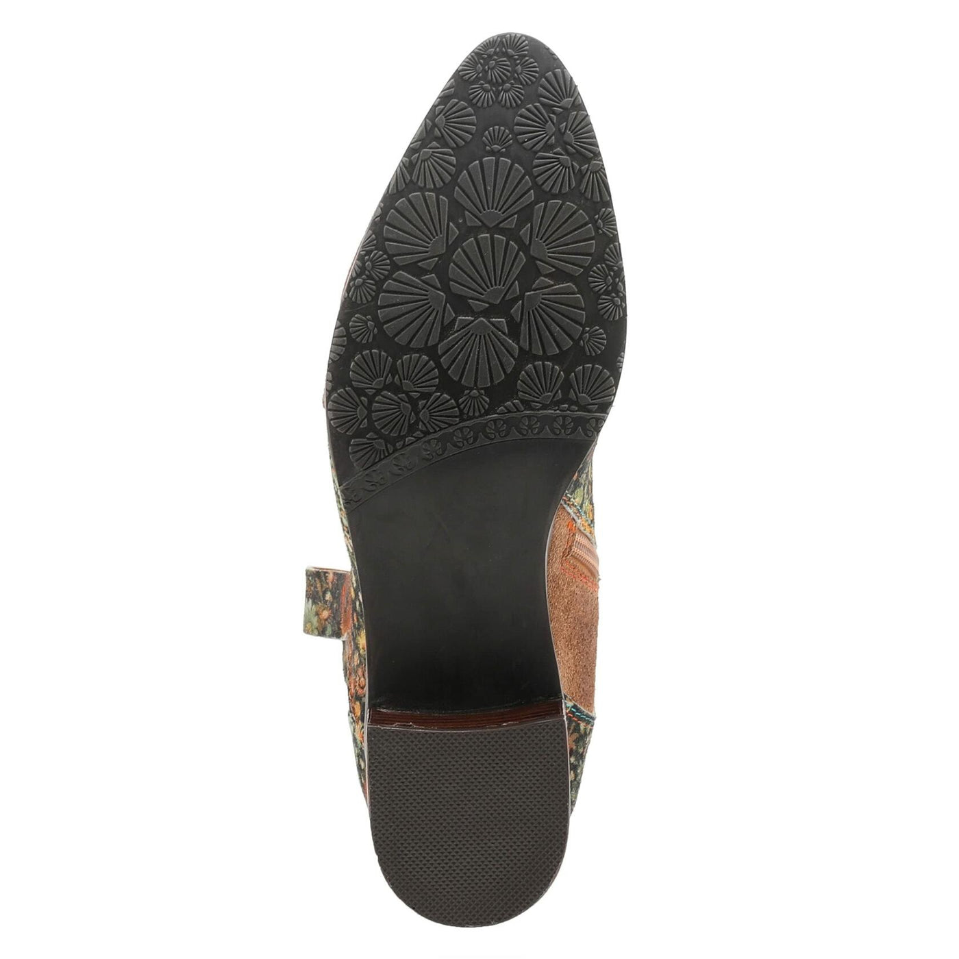 L'Artiste by Spring Step Women's Lady Luck Western Boot, Tan Multi Suede, 9.5-10