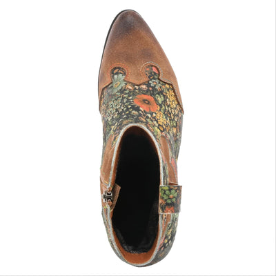 L'Artiste by Spring Step Women's Lady Luck Western Boot, Tan Multi Suede, 9.5-10