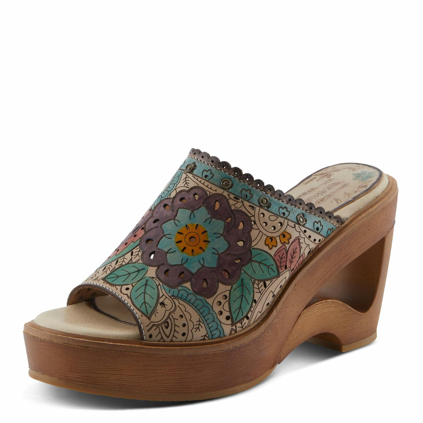 L'Artiste by Spring Step Women's Calle Beige Multi EU 40 (US Women's 9) Medium