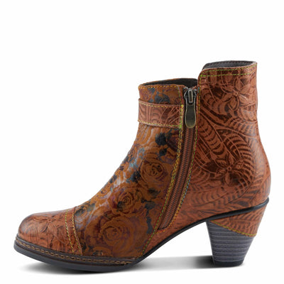 L'Artiste by Spring Step Women's Antilles Boho Booties, Camel, 5