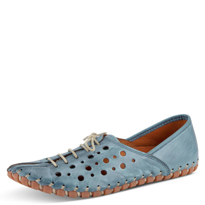 Spring Step Women's Moonwalk Slip-On Shoe Blue EU 38 / US 7.5-8