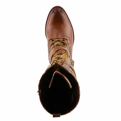 Spring Step L'Artiste Women's Vaneyck Leather Tall Boot Brown Multi EU 35 / US 5