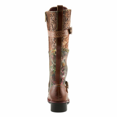 Spring Step L'Artiste Women's Vaneyck Leather Tall Boot Brown Multi EU 35 / US 5