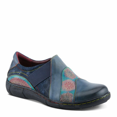 L'Artiste by Spring Step Women's Lata Clog, Navy Multy, 7