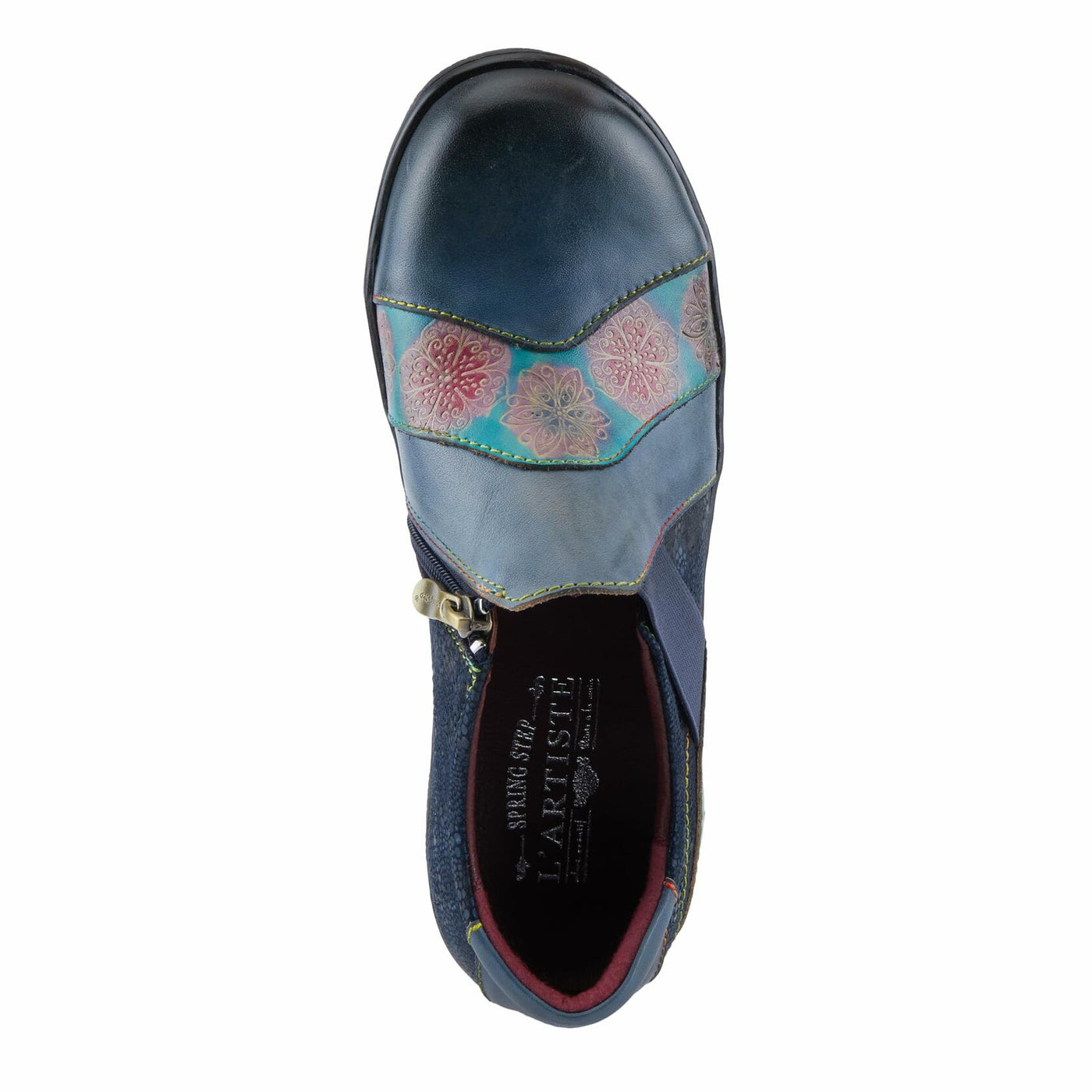 L'Artiste by Spring Step Women's Lata Clog, Navy Multy, 7