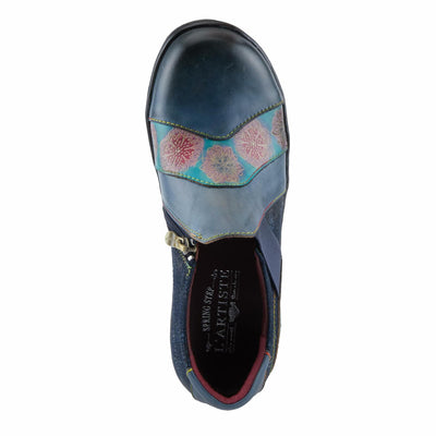 L'Artiste by Spring Step Women's Lata Clog, Navy Multy, 7