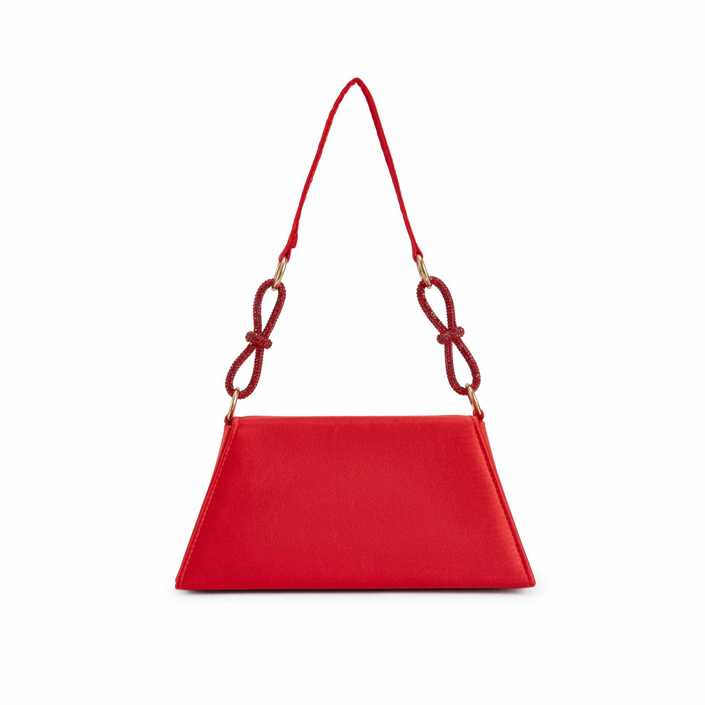 Lady Couture AMY Rhinestone Bow Handbag, Red