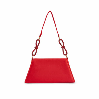 Lady Couture AMY Rhinestone Bow Handbag, Red