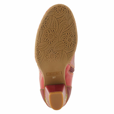 Spring Step L`Artiste Women's Zamihi Leather Bootie Red EU 35 / US 5