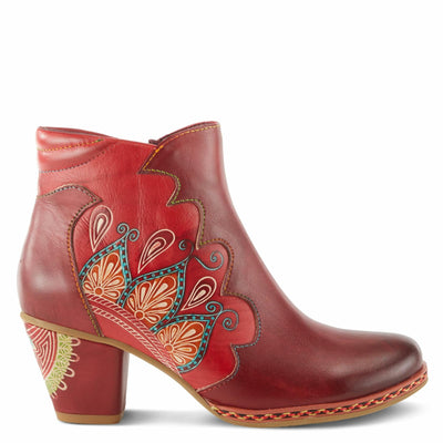 Spring Step L`Artiste Women's Zamihi Leather Bootie Red EU 35 / US 5