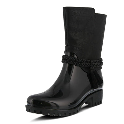 Spring Step Women's Glover Rain Boot, Black, 39 M EU Medium EU (US 8.5 US)