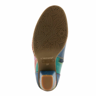 Spring Step L`Artiste Women's Zamihi Leather Bootie Blue EU 44 / US 12.5-13