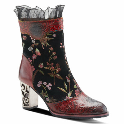 Spring Steps L`Artiste Gaga Mid-Calf Boots for Women - Ladies Boot with Side Zipper Closure - Comfortable Western Women's boots - Red Multi EU 36 / US 5.5-6