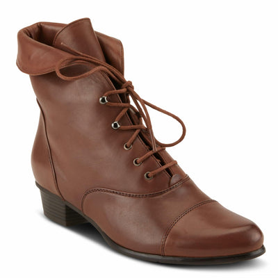 Spring Step Women's Galil Lace-Up Bootie Medium Brown EU 35/5
