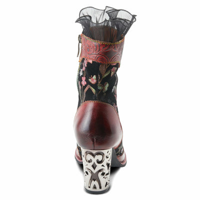 Spring Steps L`Artiste Gaga Mid-Calf Boots for Women - Ladies Boot with Side Zipper Closure - Comfortable Western Women's boots - Red Multi EU 36 / US 5.5-6