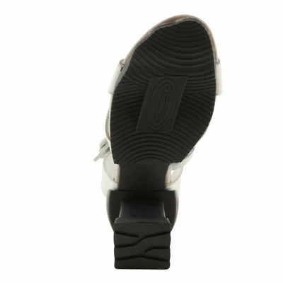 L'Artiste by Spring Step Women's Shelly Sandal, Light Grey, 9.5-10