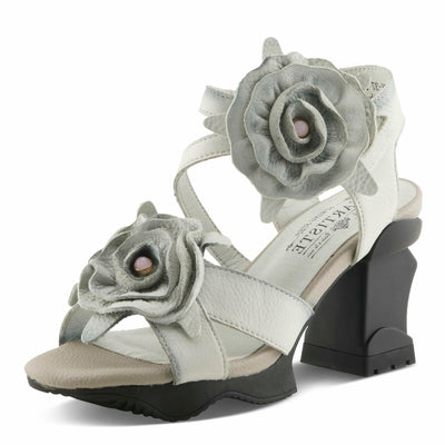 L'Artiste by Spring Step Women's Shelly Sandal, Light Grey, 9.5-10
