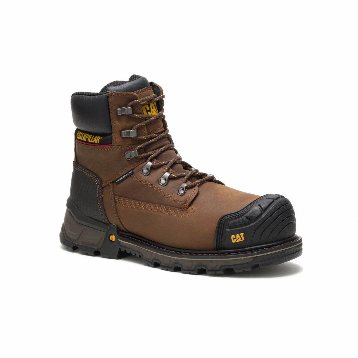 Cat Footwear Men's Excavatorxl 6" Wp Ct Construction Boot, Dark Brown, 10.5