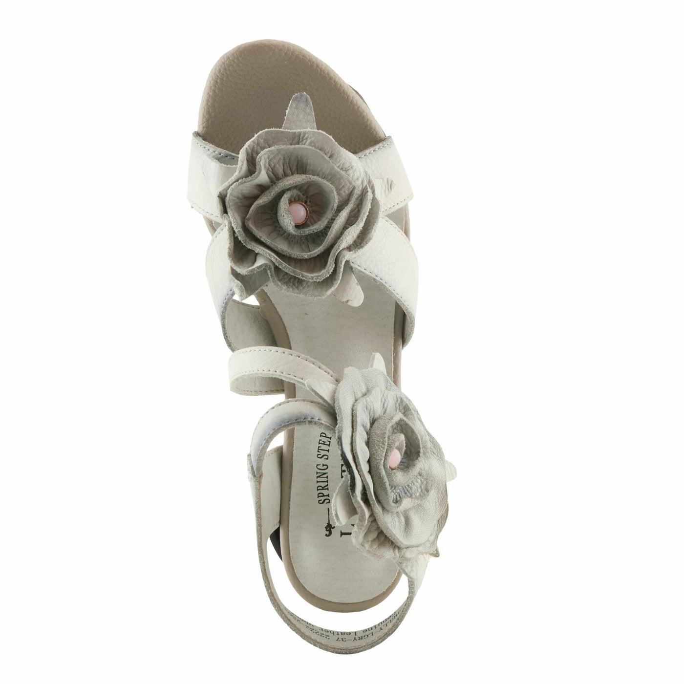 L'Artiste by Spring Step Women's Shelly Sandal, Light Grey, 9.5-10
