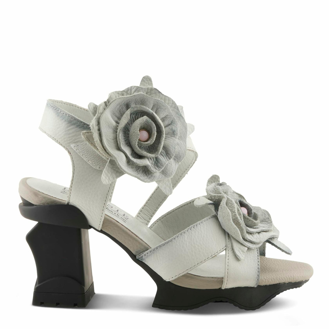 L'Artiste by Spring Step Women's Shelly Sandal, Light Grey, 9.5-10