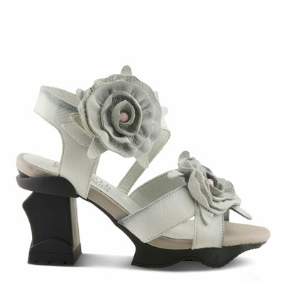 L'Artiste by Spring Step Women's Shelly Sandal, Light Grey, 9.5-10