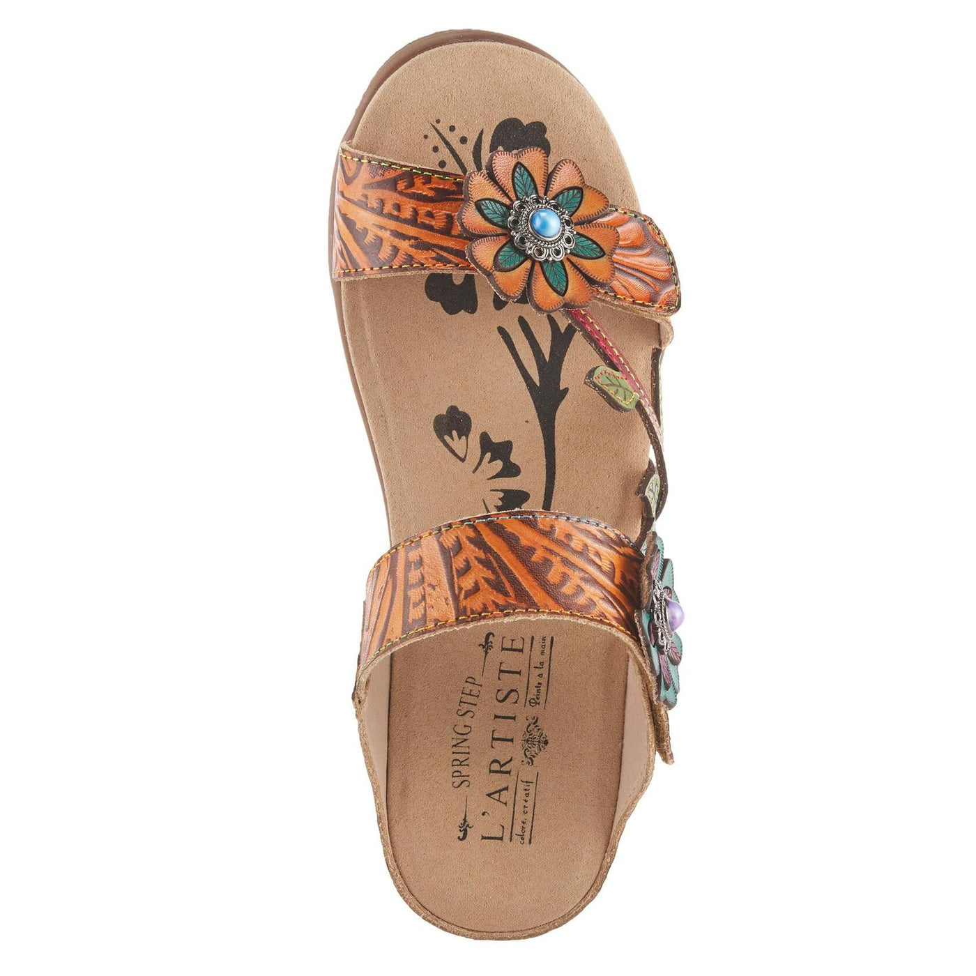 L'Artiste by Spring Step Womens Aymee Mango Multi 8.5 Medium