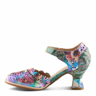 L'Artiste by Spring Step Women's Luxe Pump, Rainbow, 5
