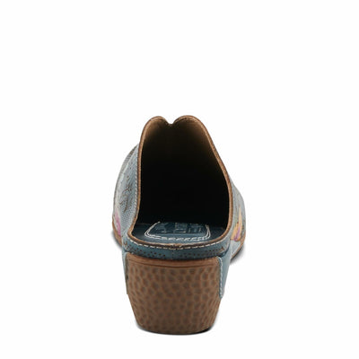 L'Artiste by Spring Step Women's Chienti Clog, Navy Multi, 9