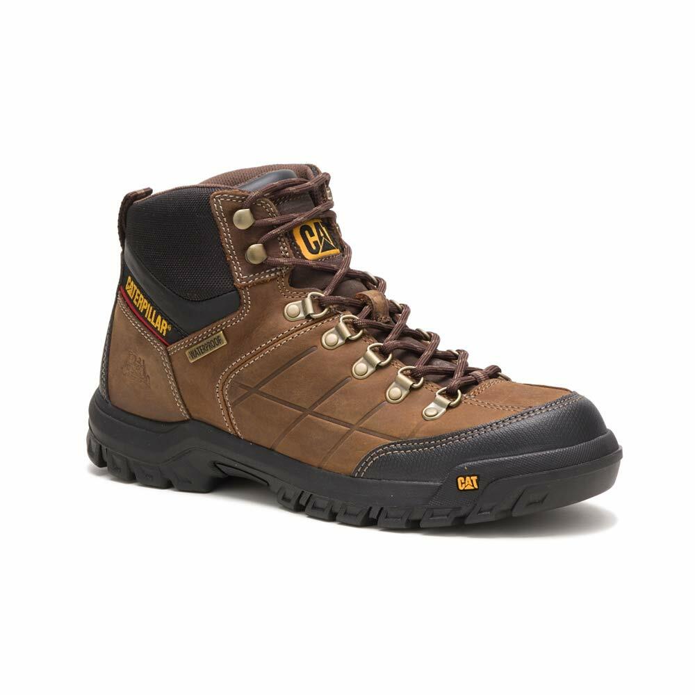 Cat Footwear Men's Threshold Waterproof Soft Toe Work Boot, Real Brown, 15